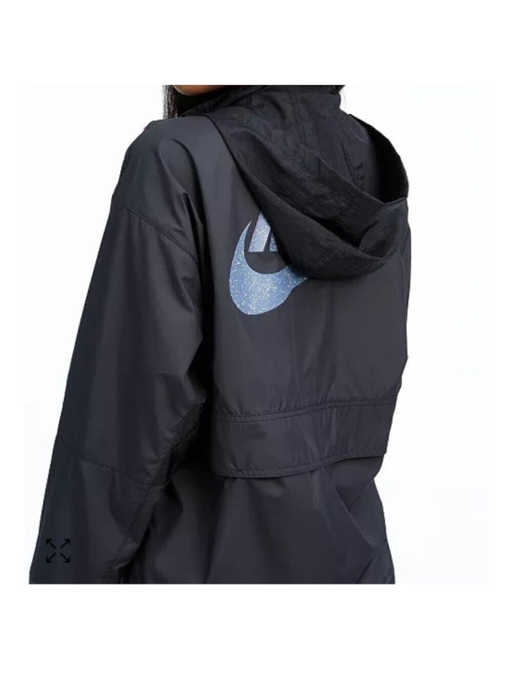 Nike Black Pullover Jacket with Pink Accents - Picture 3 of 5